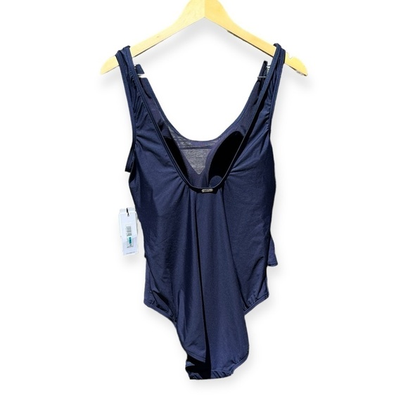 🌻NEW w/tags CALVIN KLEIN Twist-Front Tummy-Control One-Piece Swimsuit Size 16 - Picture 5 of 12